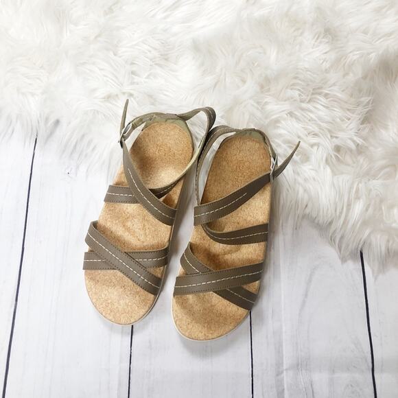 🆕 Spenco Women's Andi Leather Tan Smoke Strappy Sandals NEW Size 10 Orthotic - Picture 3 of 5